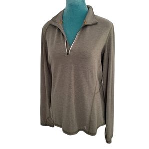 Carhartt Womens Force Hunter Green Quarter Sip Pullover Size Small